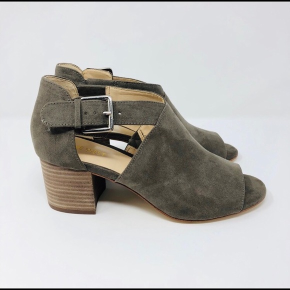 Nine West | NWOT Olive Green Block Heel Sandal - Picture 2 of 8